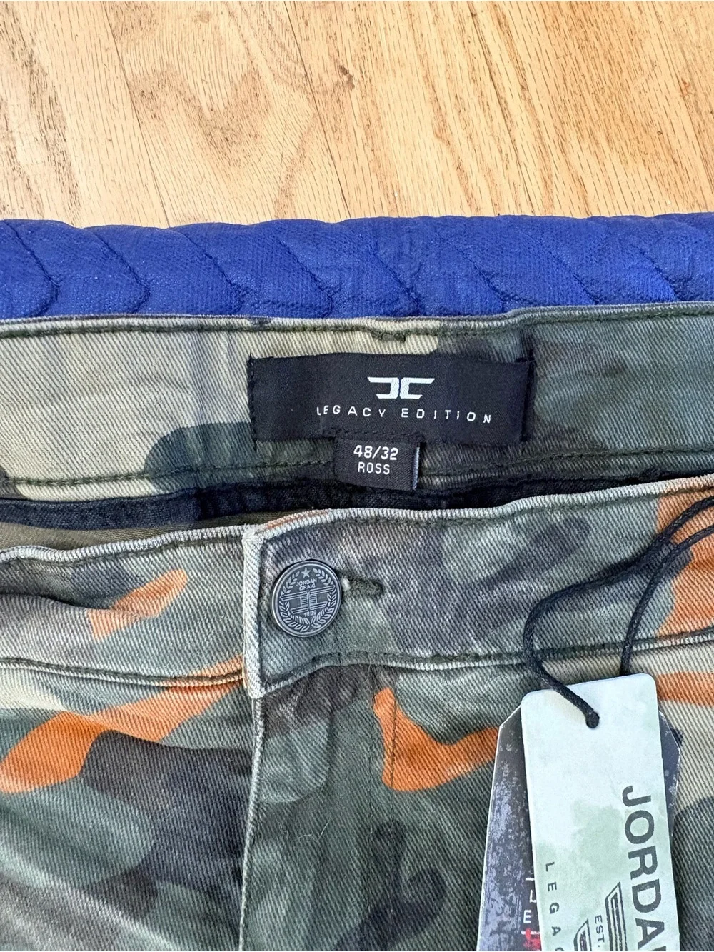 Jordan Craig Men's Patchwork Camo Cargo Pants in Green and Orange